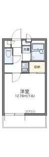 レオパレス橘【1階】の間取り