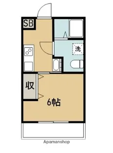 フラット横山【1階】の間取り
