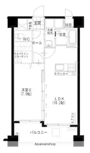 ハーモニー清水【3階】の間取り