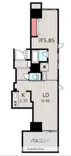 1LDKの間取り画像