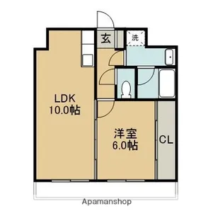 センチュリーコート5番館 芳士【1階】の間取り
