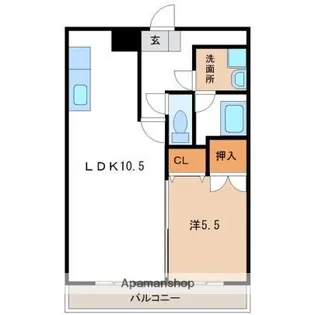 センチュリーコート6番館【205号室】の間取り