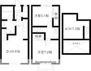 エレガンス小戸【D号室】の間取り