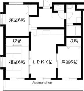 東大宮マンション【2階】の間取り