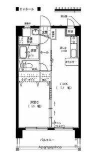 ティープリモ権現町【4階】の間取り
