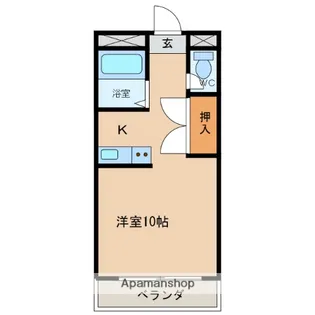 オグラヒルズⅢ【208号室】の間取り
