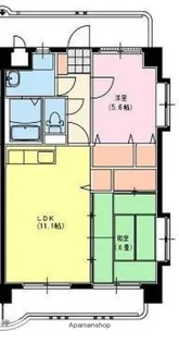 淀コーポⅢ【3階】の間取り