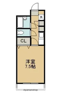 ベルトピア宮崎7【106号室】の間取り