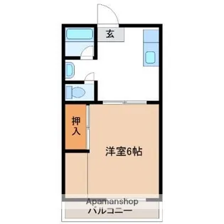 BLOCASAHI【408号室】の間取り