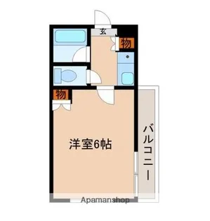 フレクション大工町【103号室】の間取り