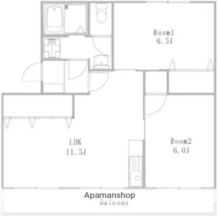 高洲マンション【305号室】の間取り