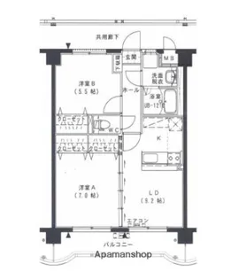 三門マンション【302号室】の間取り