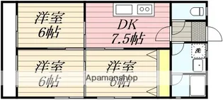 高松マンション【6階】の間取り