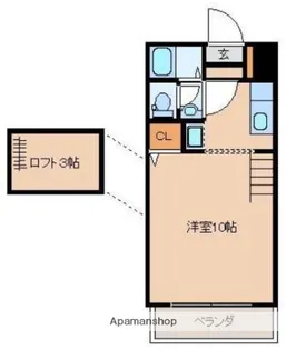 ブルージュハイム【202号室】の間取り