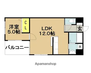 ソラーレ広島【3階】の間取り