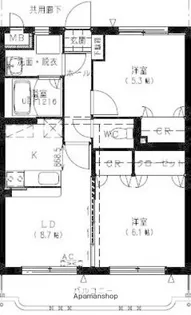 フローランテⅡ【102号室】の間取り