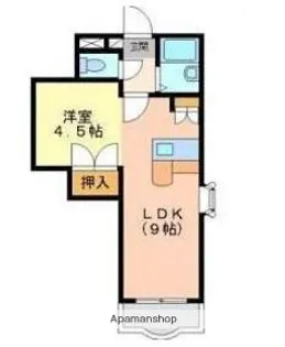 コスタ吉村【104号室】の間取り