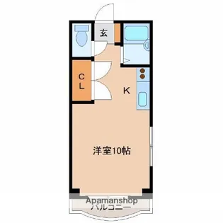 シャボンド—ル大工町【303号室】の間取り
