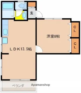 リバータウン末広【405号室】の間取り