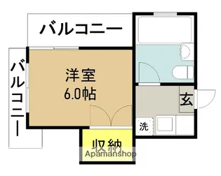 第6三重野ビル【301号室】の間取り