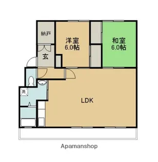 サルヴァトーレ大橋【122号室】の間取り