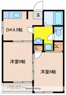 第1三重野コーポ【102号室】の間取り