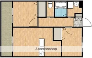 Kグランドシティ【203号室】の間取り