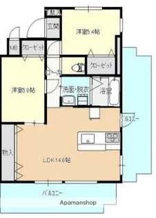 J.FEEL 高千穂通【9階】の間取り