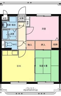 サングリーン藤沢【1階】の間取り