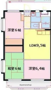 サン・クレール【206号室】の間取り