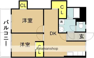 サンエスビル【403号室】の間取り