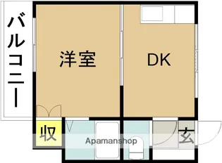 21コスモス恒久【405号室】の間取り