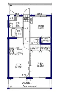 テル・パーク【105号室】の間取り