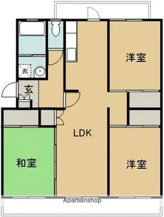 サルヴァトーレ祇園1号棟【132号室】の間取り
