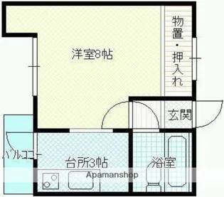 BOX石川【402号室】の間取り