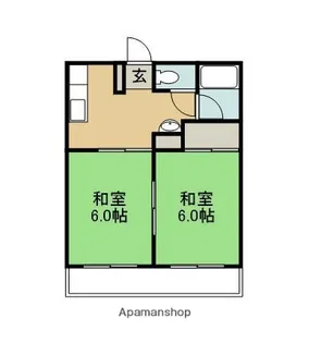 松橋ハイツ【301号室】の間取り