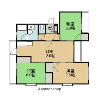 第8常盤ビル【105号室】の間取り