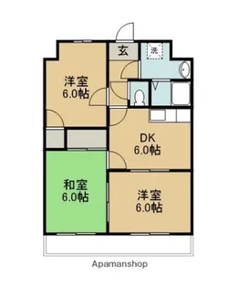 サンライズ長友【301号室】の間取り