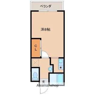 1Rの間取り画像