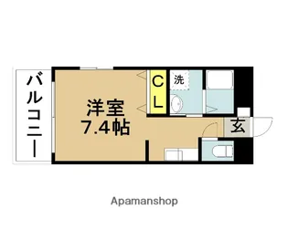 アルテマイスター橘通り【8階】の間取り