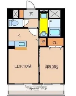 エメラルドマンション【303号室】の間取り
