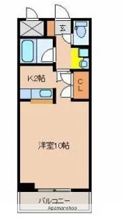 ジーピーⅡ番館【403号室】の間取り