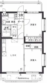 テルガーデン小松【303号室】の間取り