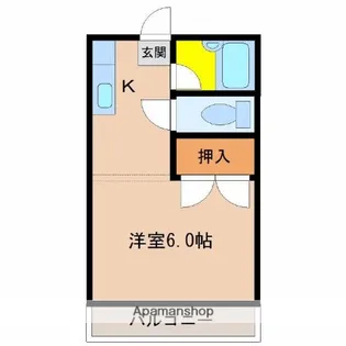 ローズハウス【202号室】の間取り