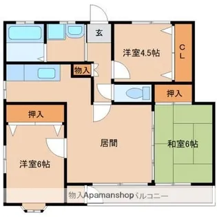 サンコーポラス【4D号室】の間取り