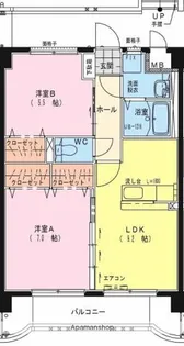ユーミースマイル【102号室】の間取り