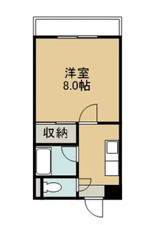 柳丸コーポ南棟【303号室】の間取り