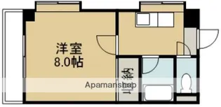 柳丸コーポ南棟【606号室】の間取り