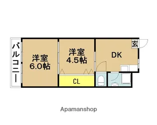 第3アオイコーポ【207号室】の間取り