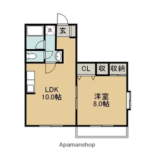 リバーシティ学園都市【402号室】の間取り